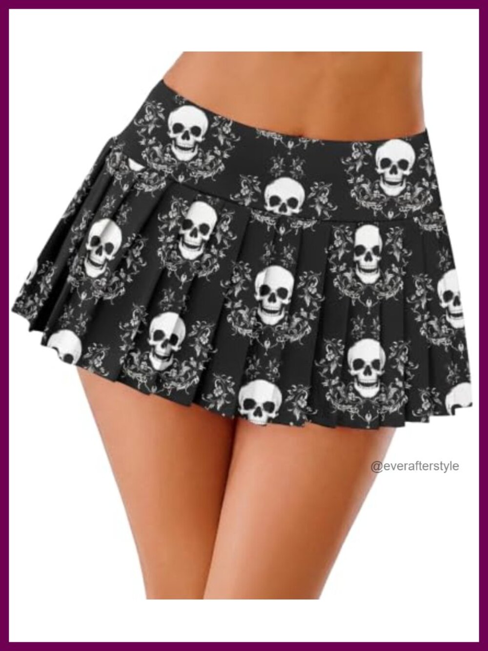 High Waist Pleated Mini Skirt Polyester Spandex Cosplay Casual